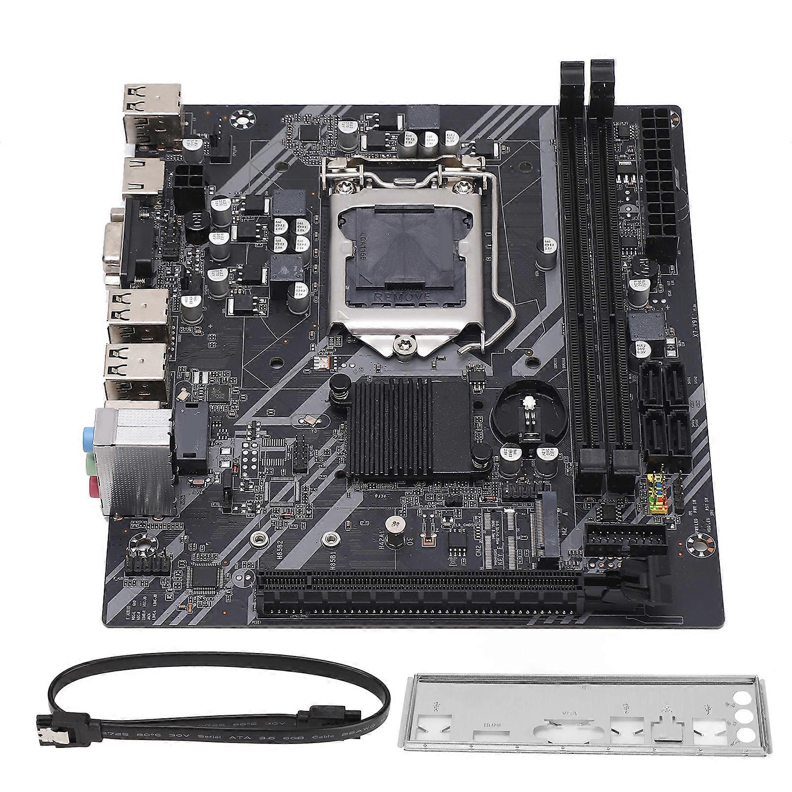 Computer Motherboard 100M Network Card 1155 Pin Dual Channel DDR3 Memory for Quad Core I3 I5 I7 Office Desktop Mainboard