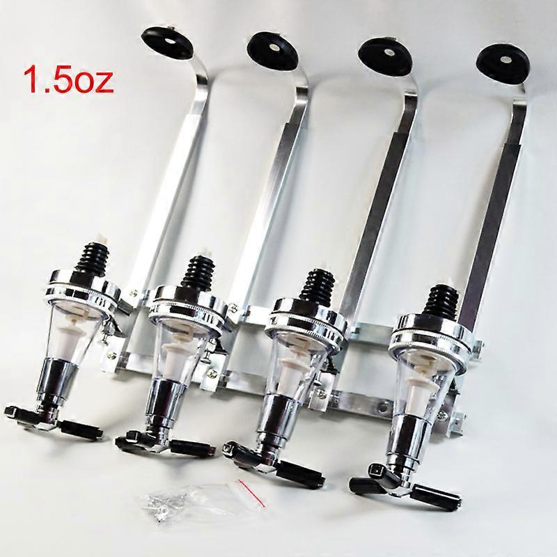4 Bottle Stand Optic Dispenser Drinks Wine Dispensers Wall Mounted Bartending Set New