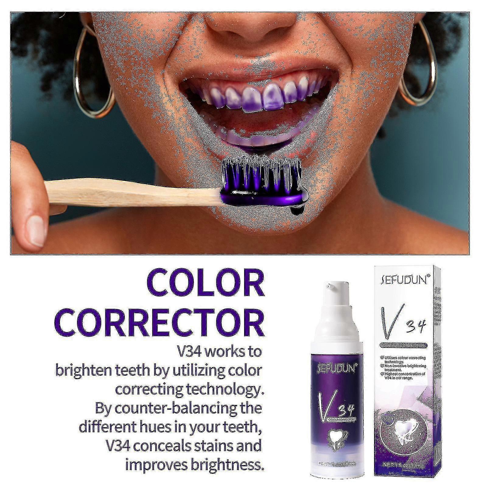 V34 Whitening Toothpaste Repairs Teeth Improves Sensitive Teeth Whitening Toothpaste--