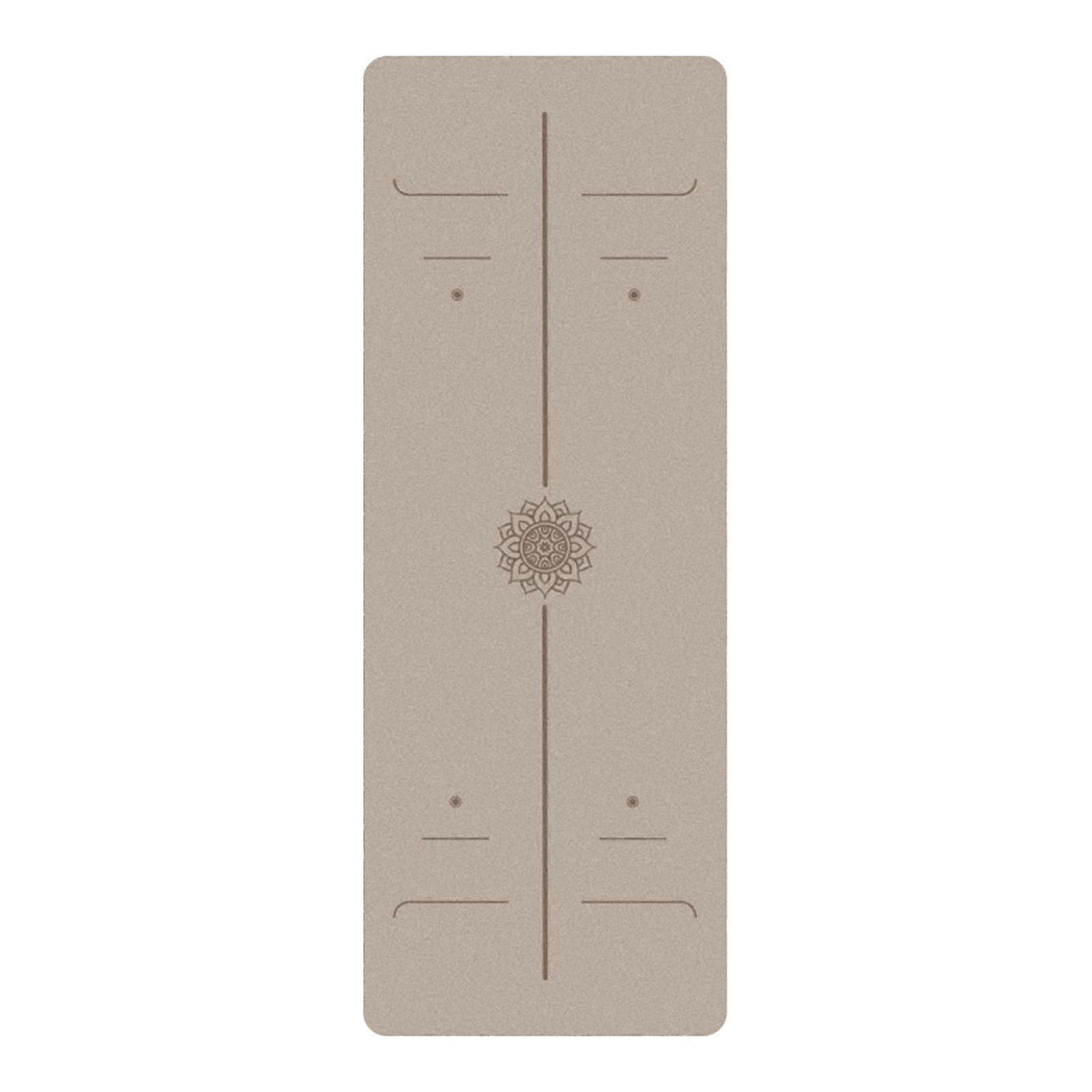 5 ملليمتر اليوغا حصيرة عدم الانزلاق المطاط الطابق تمرين حصيرة للرجال المنزل اليوغا تمتد البيج