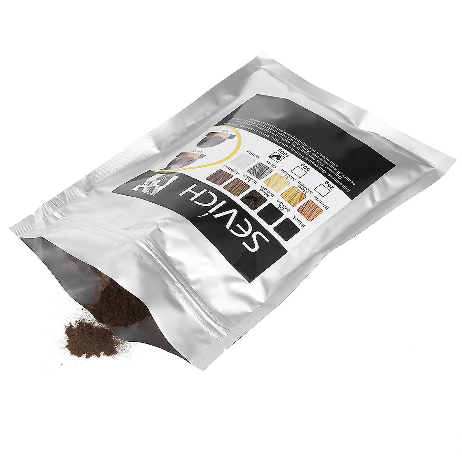 Fibre capillaire épaississante, solution anti-chute, anti-cernes, cheveux plus volumineux et plus denses, châtain moyen