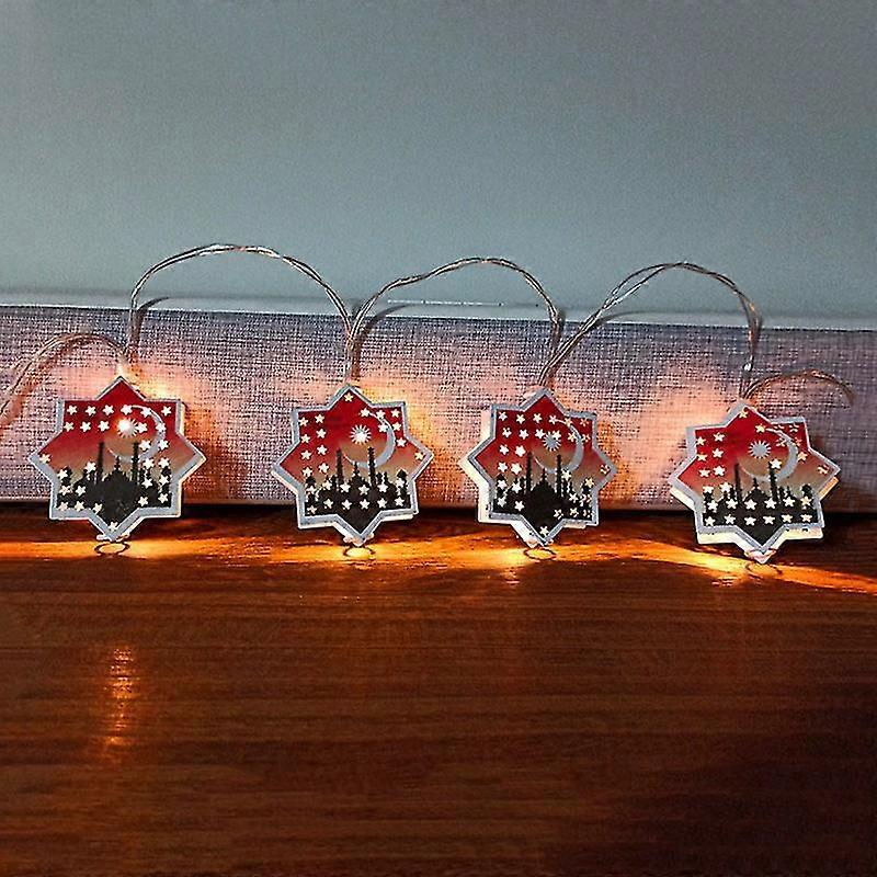 Ramadan Eid String Light Warm White Atmosphere Eid Lanterns Lights  Muslim Lamp Decor Home Party Gift