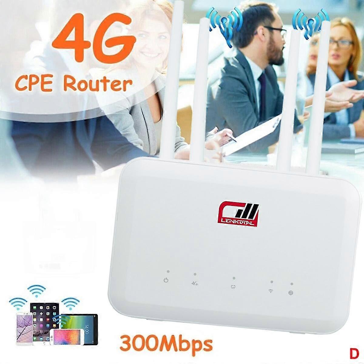 B625pro-eu 4g Wifi Router 300mbps With Slot+4xantenna 4g Wireless Router Support Battery Power B28