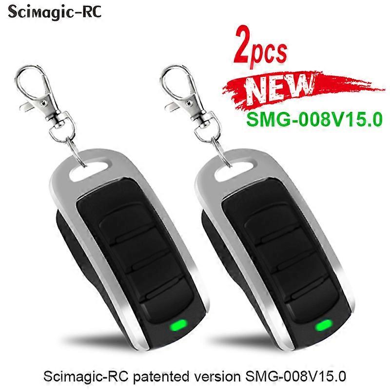 2pcs Garage Remote Transmitter Key Fob 433MHz bis 868MHz Fernbedienung Replikator für Multi Brand Gate Door Fernbedienung