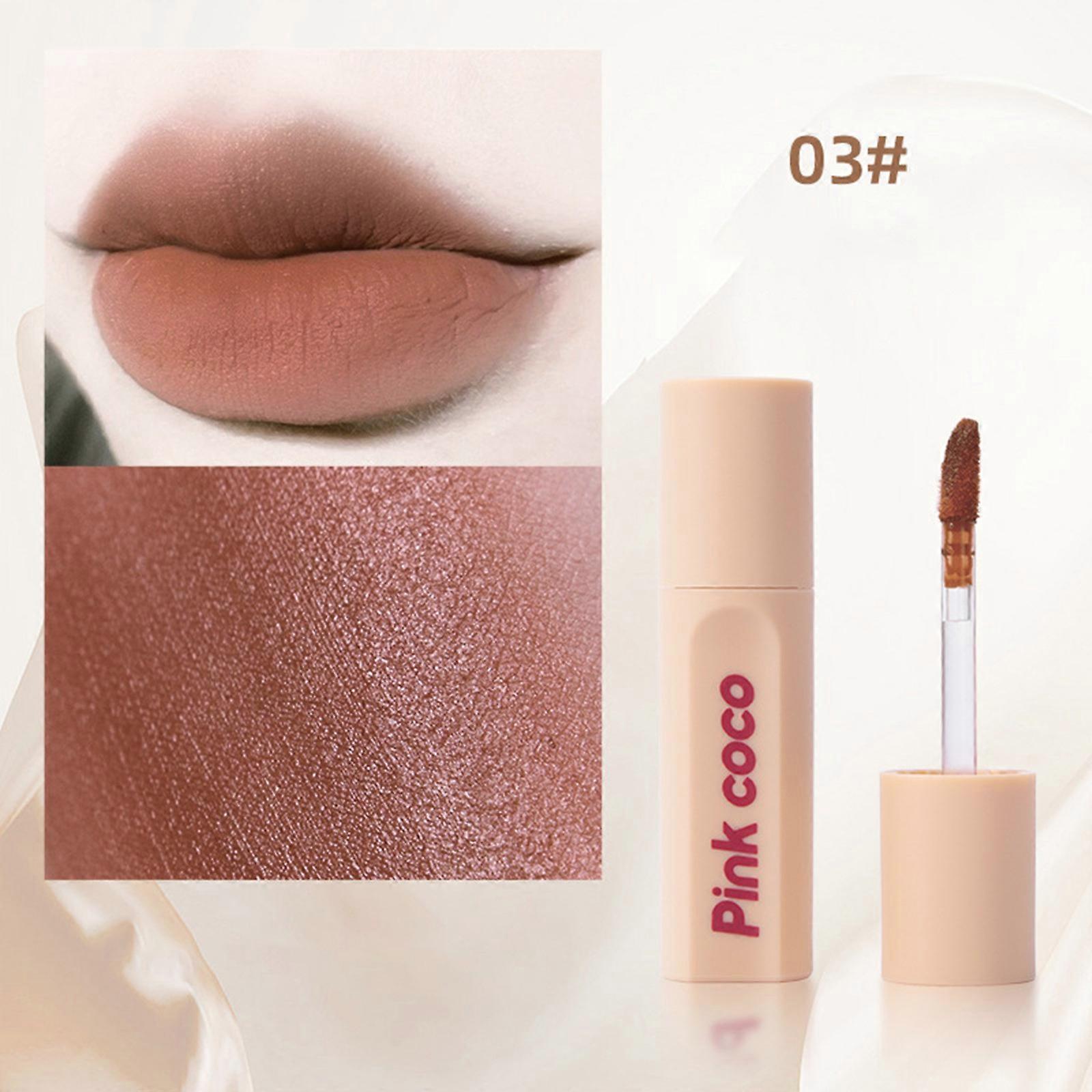Semi-Round Velvet Matte Lip Glaze Does Not Fade Does Not Stick To The Cup Of High-value Lip Gloss Lip Paste