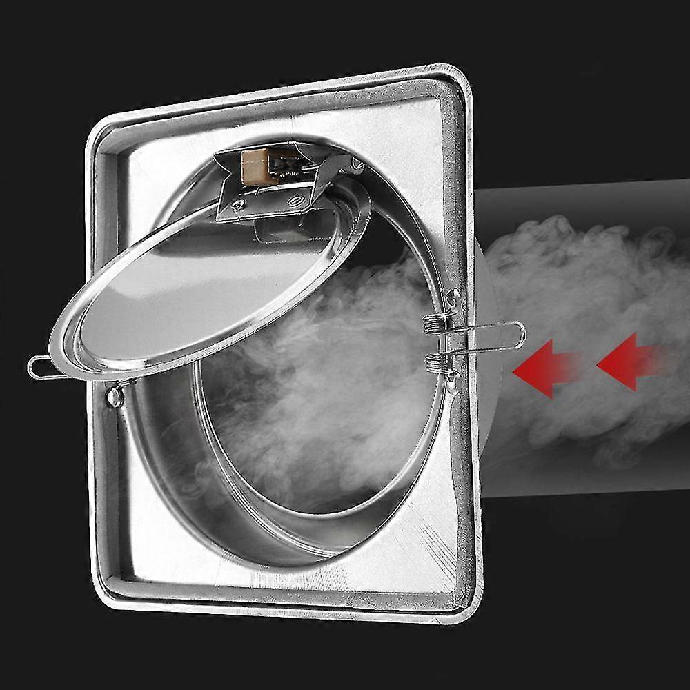 100-180mm Round Pipe Draft Blocker Backdraft Damper One Way Ventilation Fan Air Duct Check Valve Kitchen Ventilation Grill