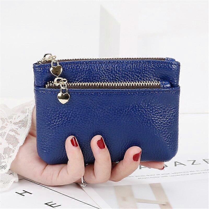 Wallet Fashion Lychee Pattern Pu Leather Coin Purse Mini Change Purses Women'S Wallets Card Holder Zipper Pouch Key Pocket Case