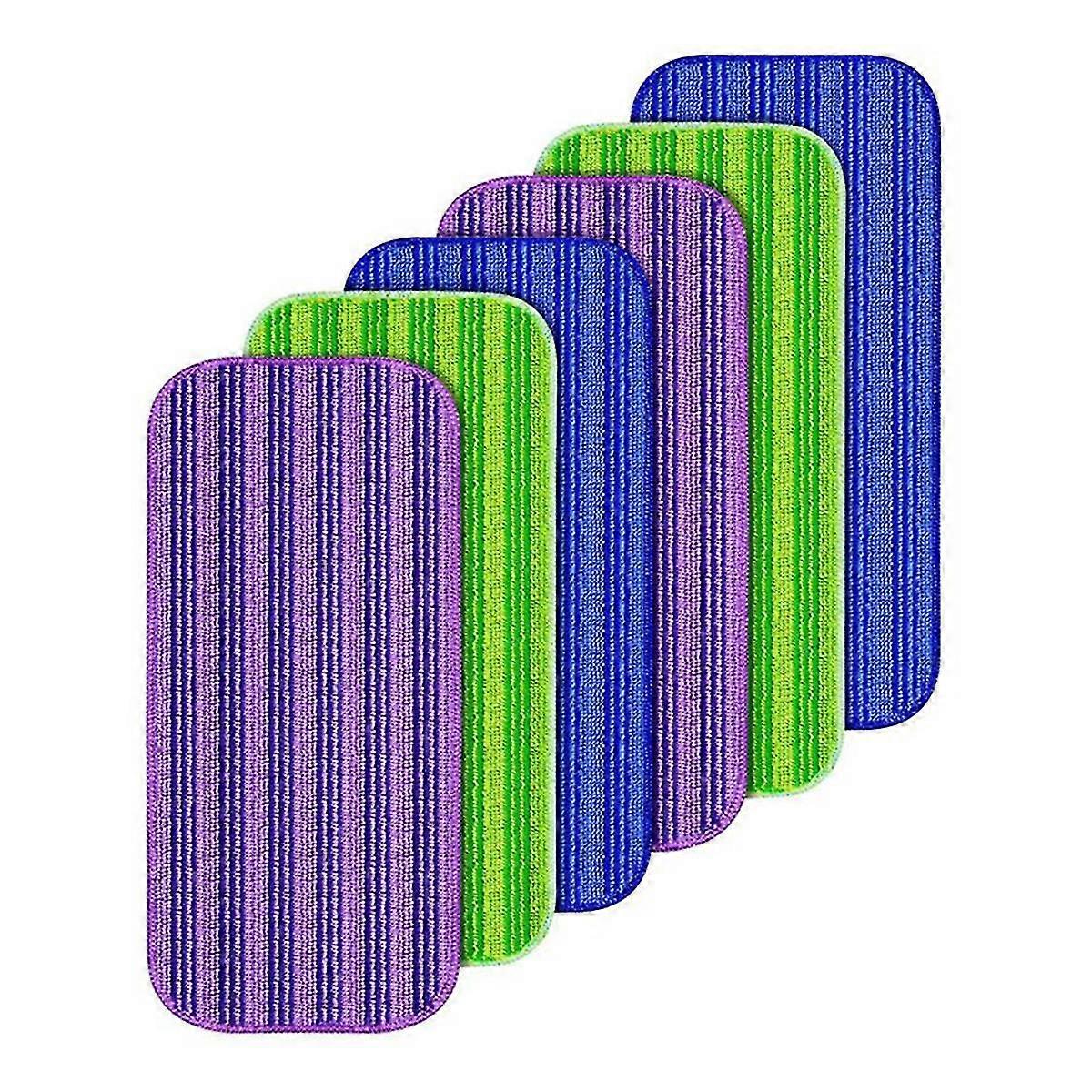 6pack Reusable Mop Pads Compatible For Wet Jet Mop,refill Pads Refills Mop Refill Pads Washable Wet