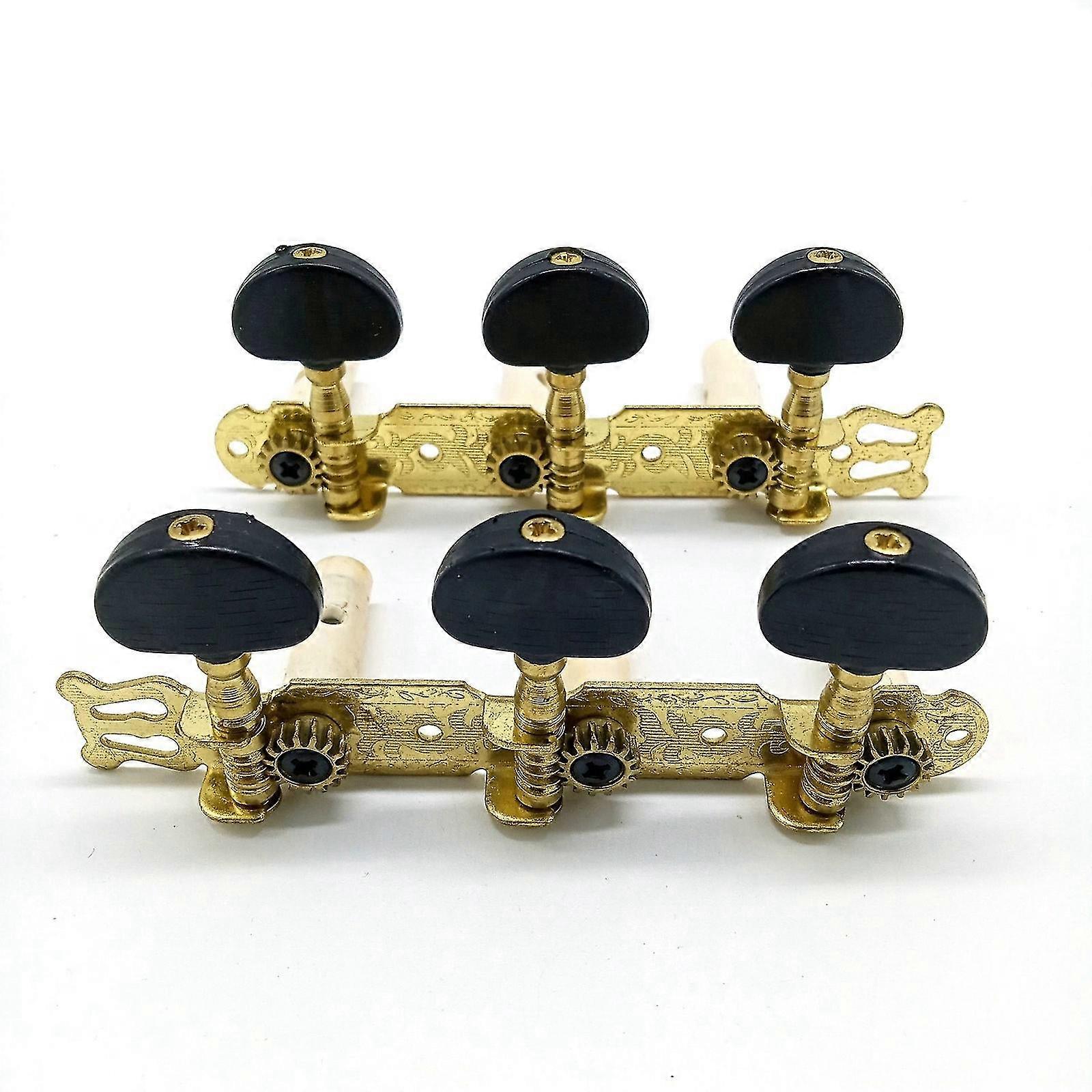 2 stk. stemmeskruer for klassisk gitar, nøkler, mekanikk, 3L3R, profesjonelt gitartilbehør, gitarpakke