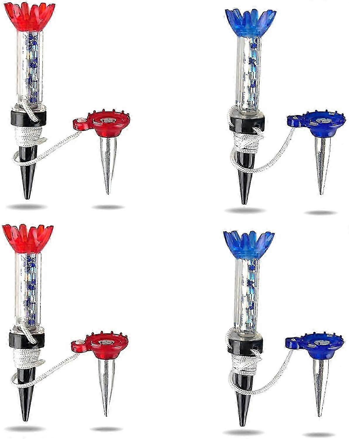 4 Pack Golf Tees Plastic Magnetic 80mm Long Bulk Reusable Set