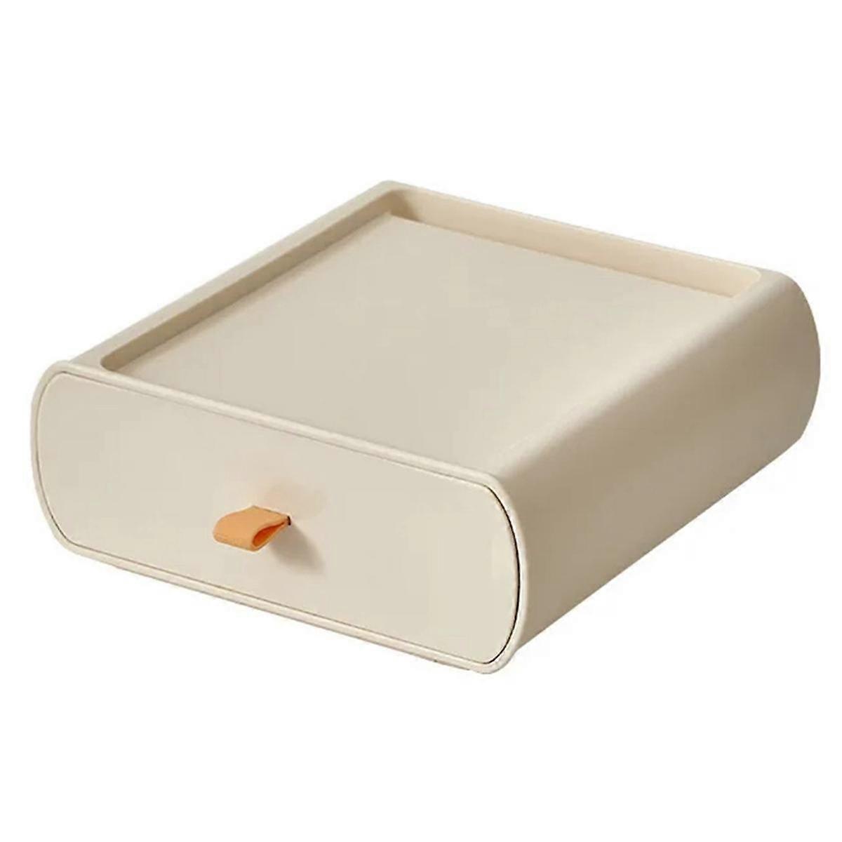 Drawer Storage Box, Desktop Storage Box, Storage Box, Office Storage Desk Rack, Storage Cabinet,Frost White