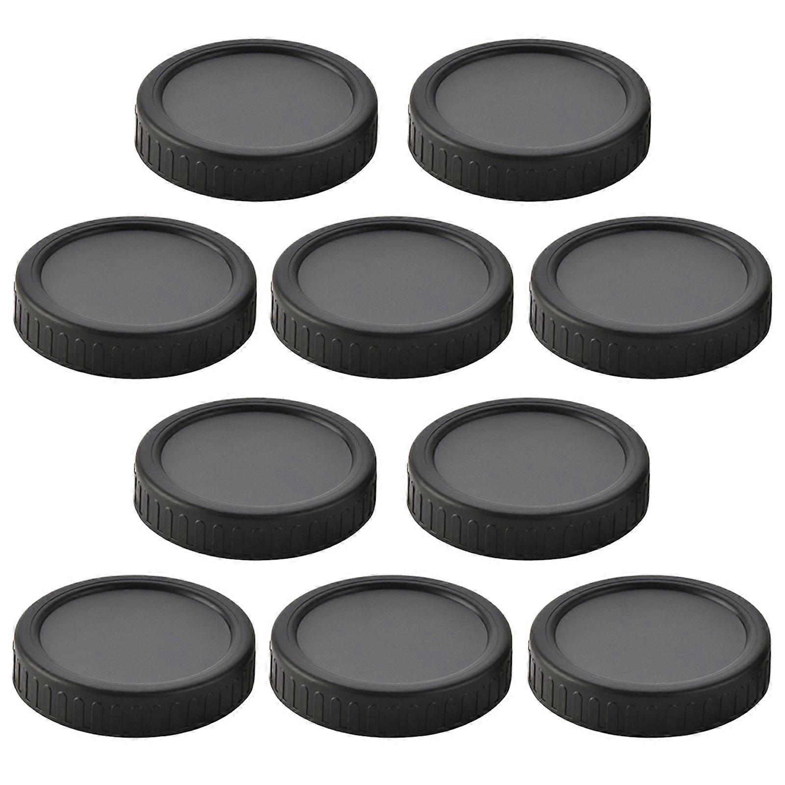 10Pcs 86MM Wide Mouth Jar Lid Airtight Food Grade BPA Free Heavy Duty Leak-proof Colorful Universal Round Cup Can Cover