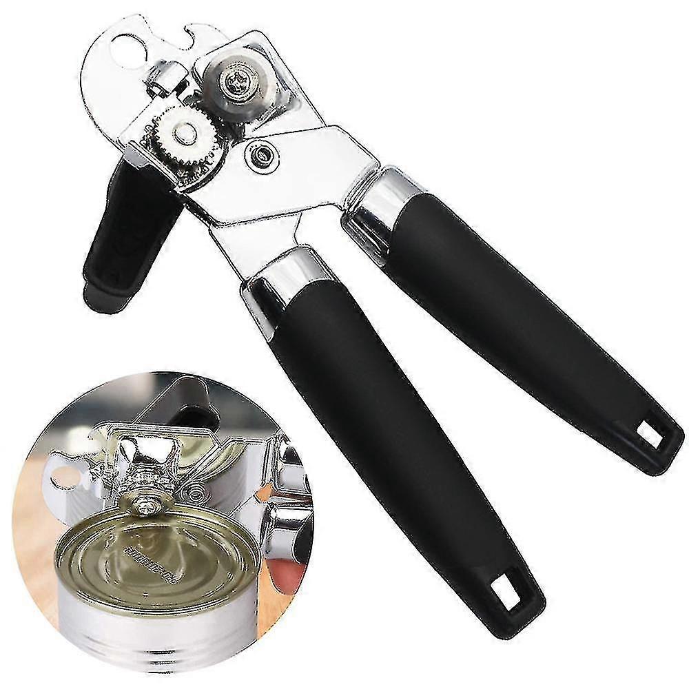 Abridor de garrafa enlatada multifuncional de aço inoxidável manual