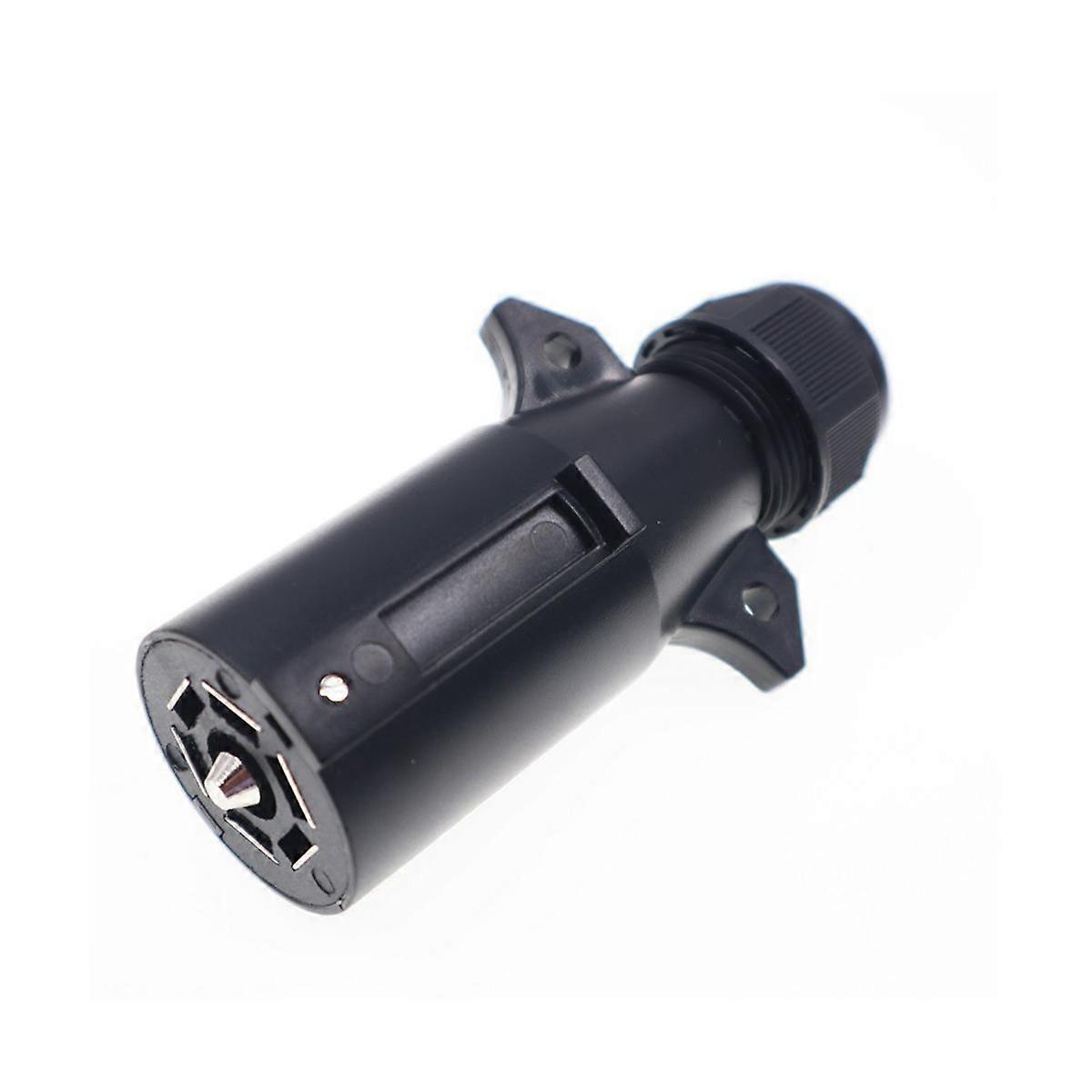 RV 7 Pin Trailer Plug Detachable 7 Way Round RV-Style Trailer Side Connector 7 Pin Trailer Wiring P