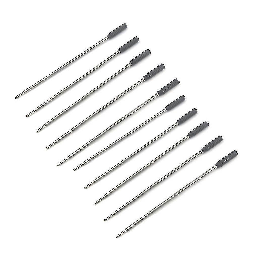 10pcs Replacement Ballpoint Pen Refills - Blue Black (115mm)