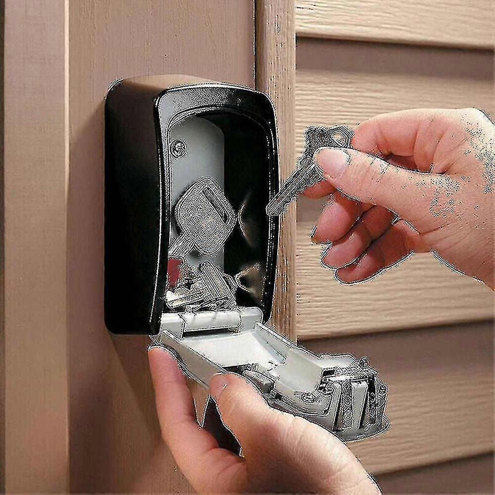 4 Digit Code Lock Key Storage Wall Mounted High Security Box