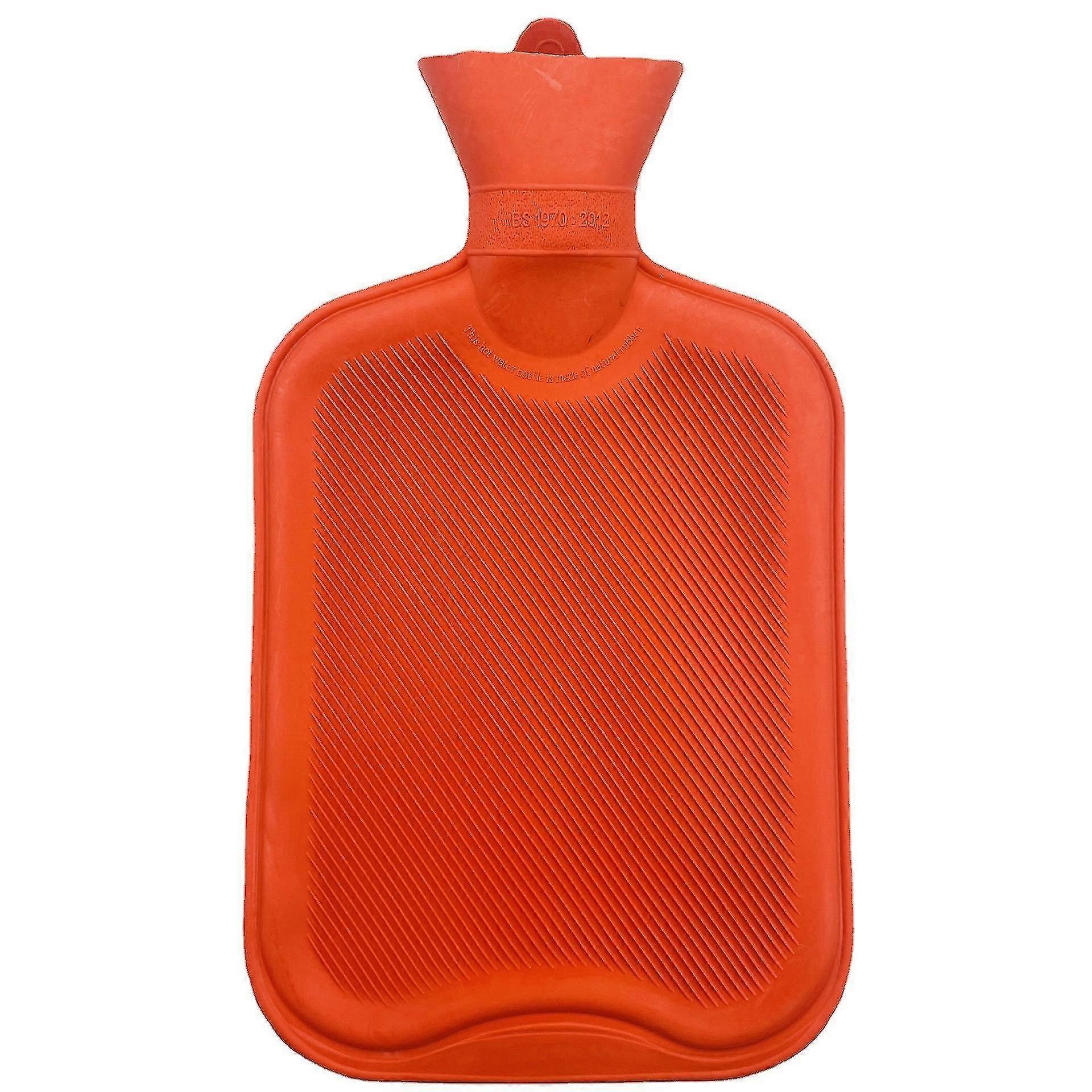 Pack De 5 Bouteilles D’Eau Chaude Caoutchouc Naturel Capacité 500ml Bouteilles D’Eau Chaude Pour Hiver Sommeil Voyage Rouge