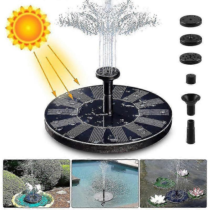 Solar Fountain Outdoor Pool Floating Fountain Bird Bath Fountain Garden Fountain