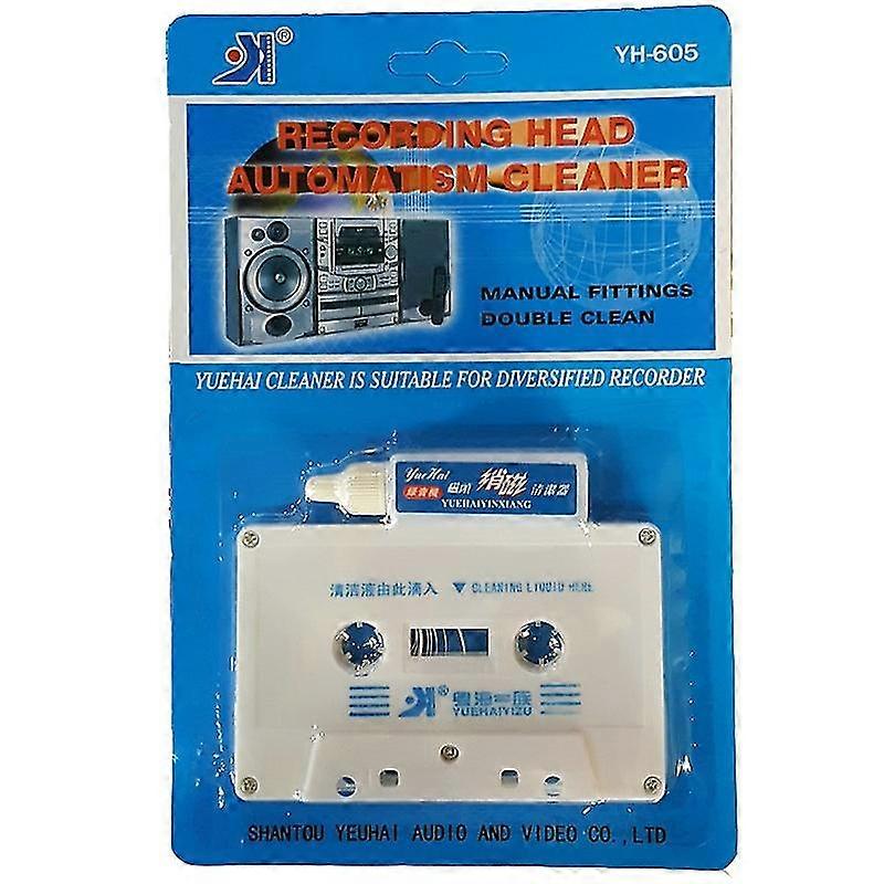 Top Line Audio Cassette Tape Head Cleaner Audio Cassette Tape Player Wet/dry Head
