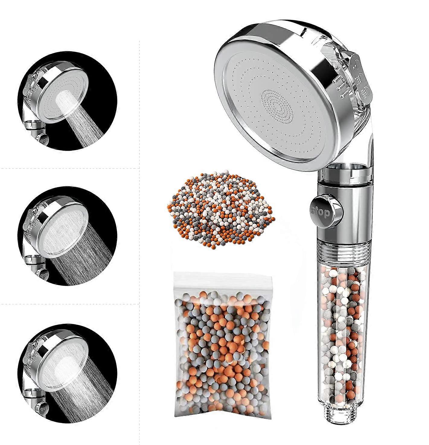 Shower Head, Filter Shower Head, 3 Spray Adjustable Handheld Shower High Pressure Filter Shower