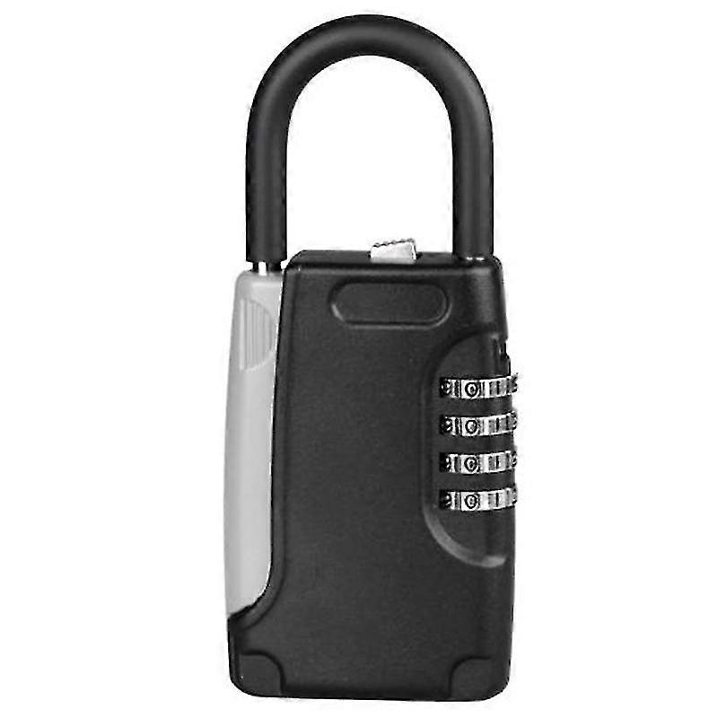 Metal Mechanical Key Box Box Metal Type Password Key Box Key Safe-black