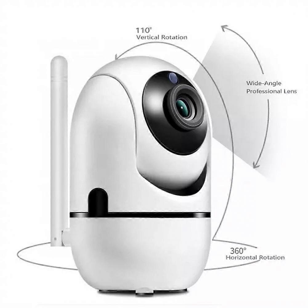 Baby Monitor Video Wi-fi Camera Hd Video Camera With Automatic Motion Detector With Night Vision White