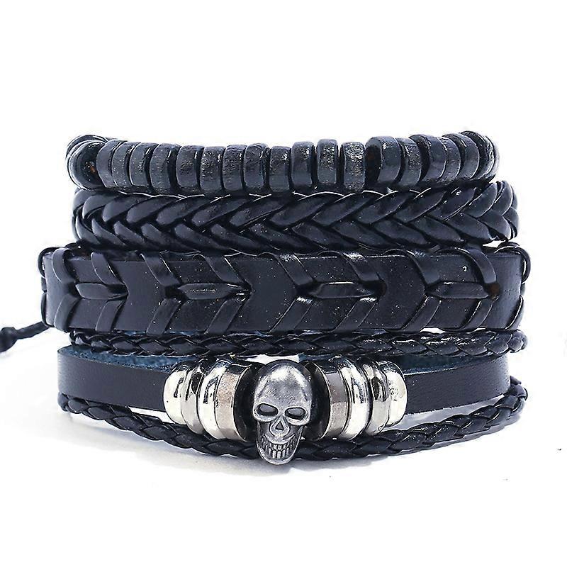 Braided Leather Bracelets for Men Women