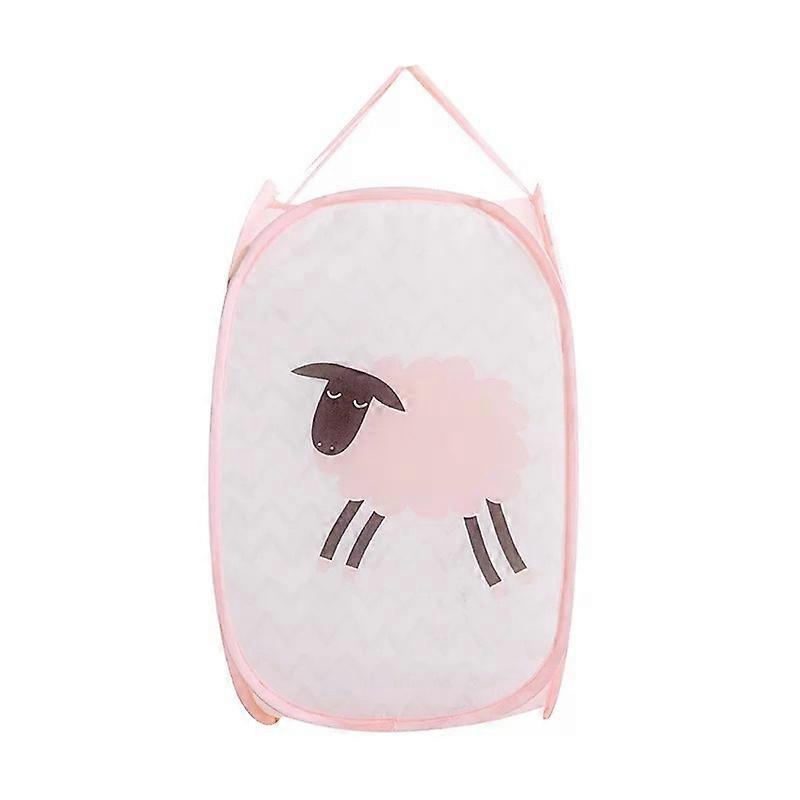 collapsible Laundry Basket (pink)