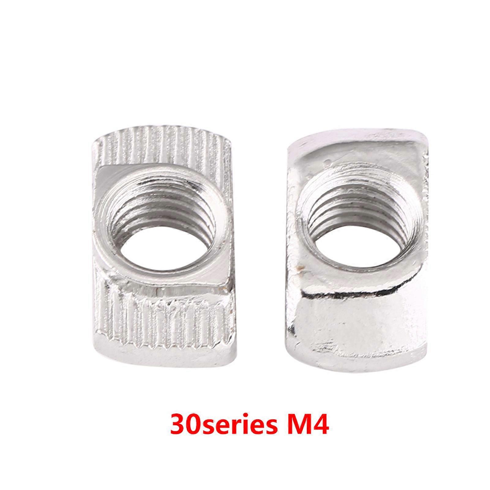 T فتحة المطرقة رئيس الجوز النيكل مطلي بالكربون الصلب السحابة للألمنيوم الشخصي (EU30 M4 * 15.5 * 8)