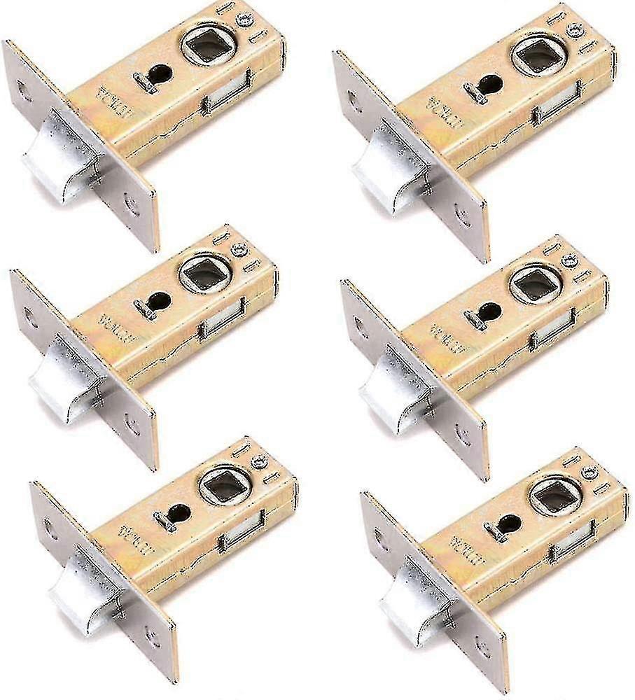 6 Pieces Door Latches, Tubular Latch, Stainless Steel Tubular Mortice Latches