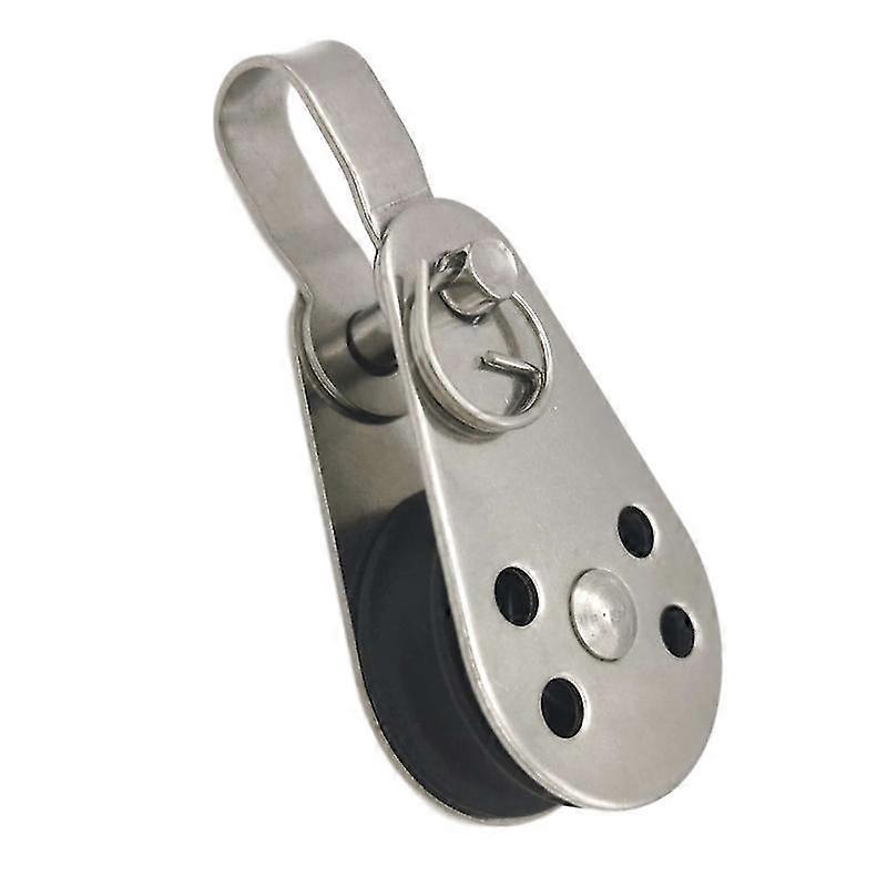 Rustfritt stål trinserulle 360 grader svingbar remskive for vaskesnor tau 2mm til 8mm