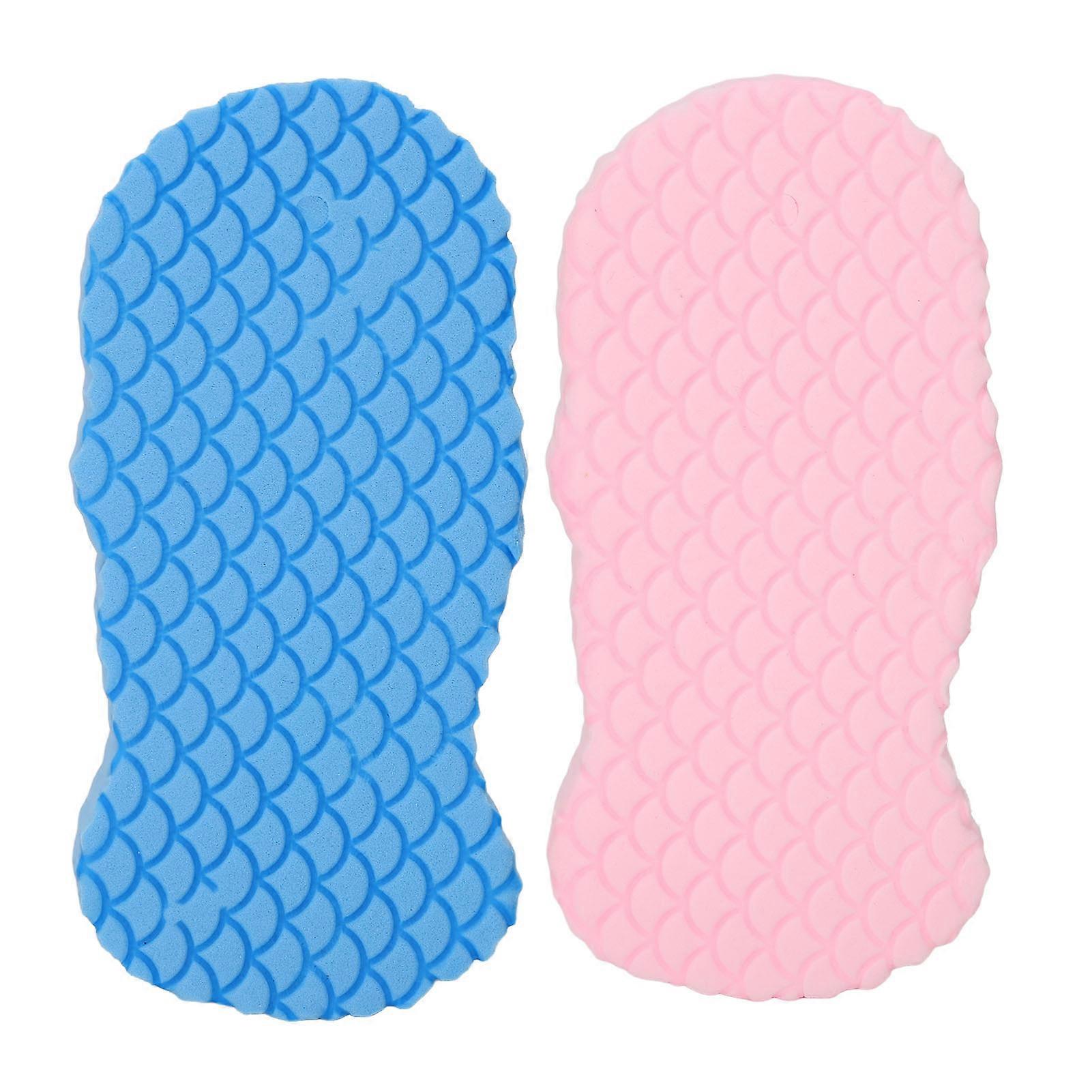 2pcs 3D Bath Sponge Exfoliating Soft High Toughness Reusable Body Shower Sponge for Adults Kids