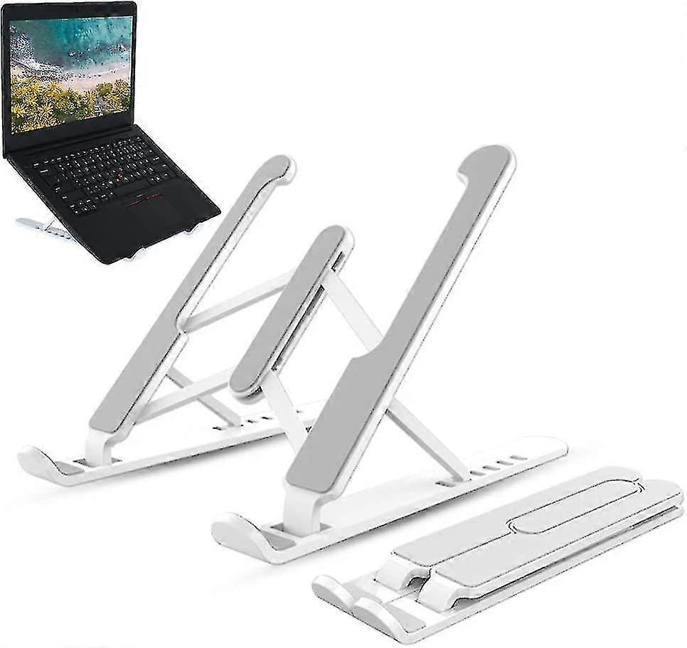 Laptop Stand Portable Abs Ergonomic Laptop Riser Laptop Holder Adjustable Foldable Ventilated