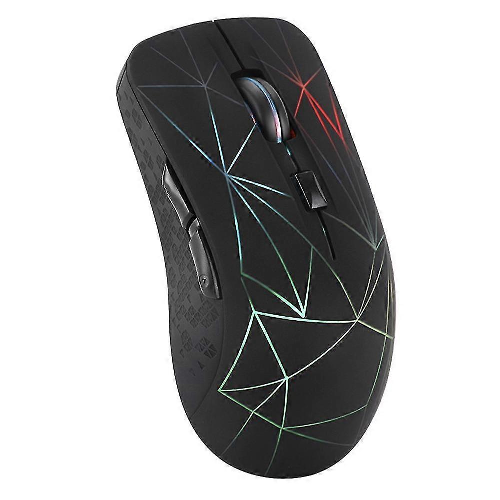 Dual-Mode Bluetooth Wireless Mouse Mute Luminous Rechargeable Mouse for Computer Notebook Office Ga