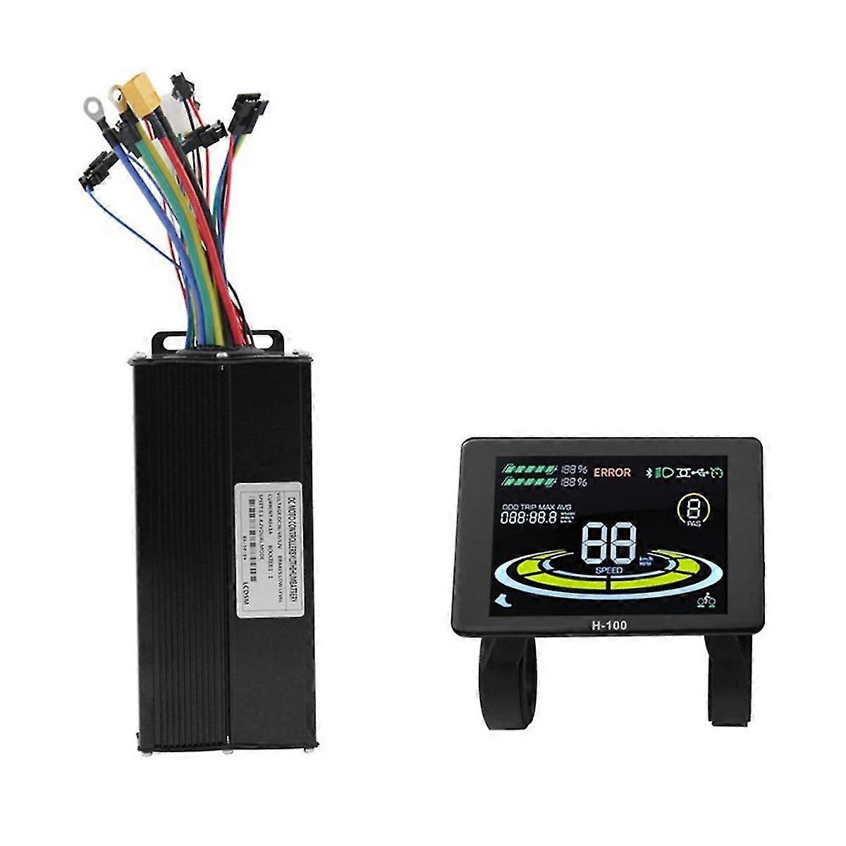 H-100 E-sykkel Display Meter 40A 36V / 48V / 52V Sine Wave Controller Kit Scooter E-sykkel Modifikasjon Tilbehør