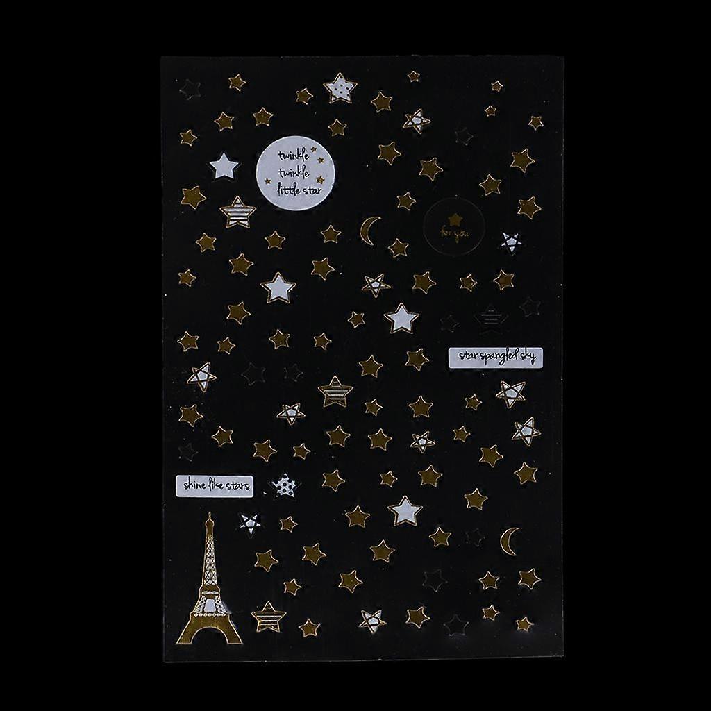 5x    Stars Mixed Decorative Diary Notebook Decor Scrapbook Stickers