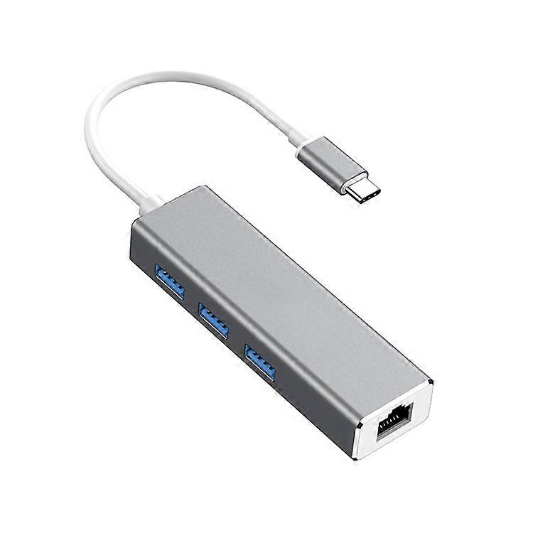 USB-C / Type-C to Gigabit Ethernet RJ45 & 3 x USB 3.0 Adapter Converter HUB