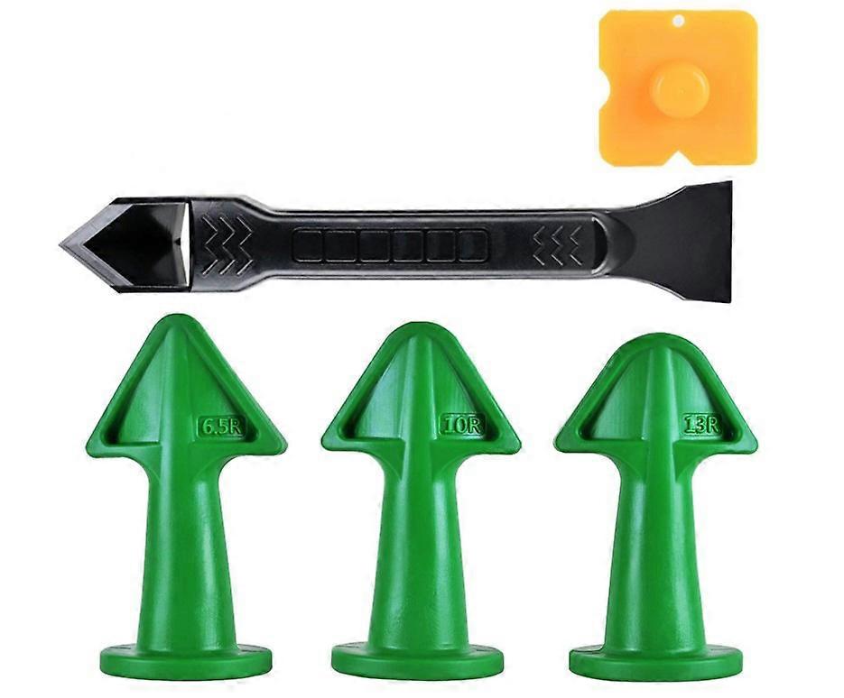 Five-piece Set Plastic Pointed Mouth and Glue Shovel Set Multi-Angle Scraper Cleaning Nozzle Seam Tool