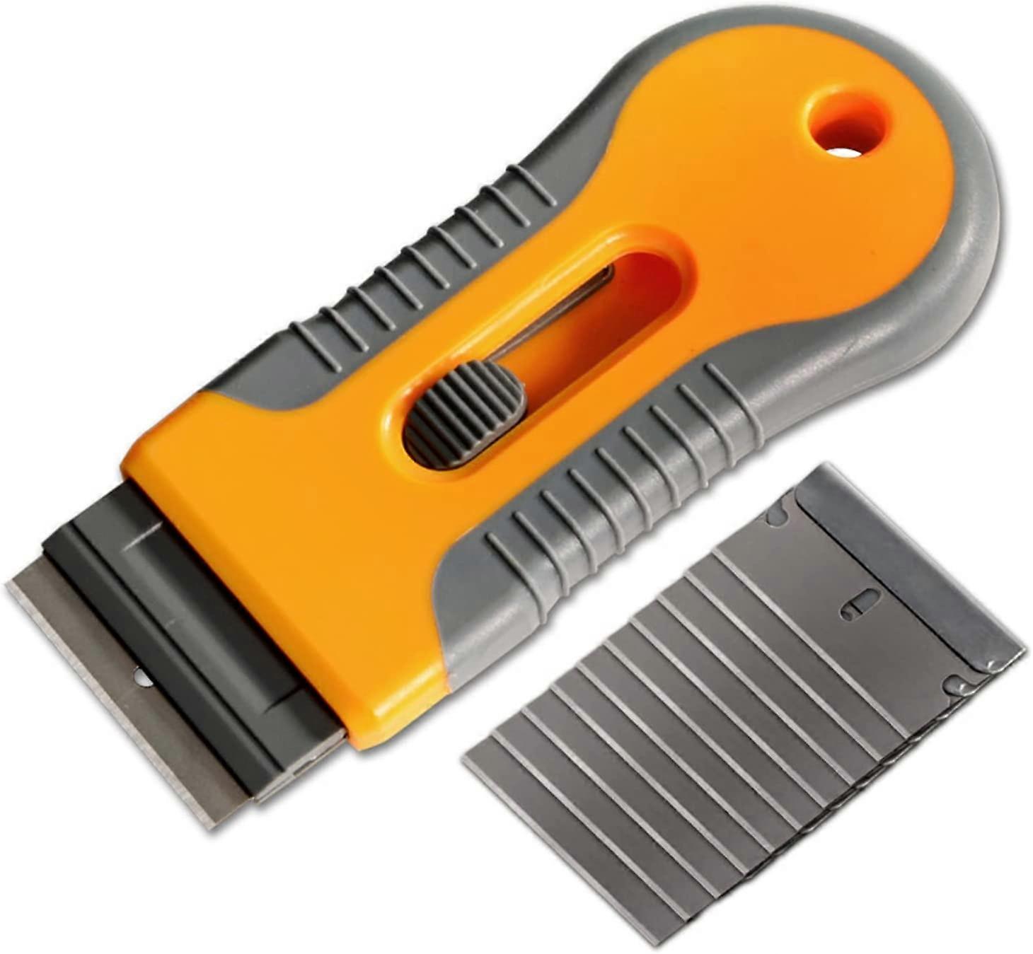 Non-Scratch Hob Scraper Cleaning Tool, Wallpaper Scraper, Glass Scraper, Hob Scraper for Ceramic Tile Stickers, Subfloors