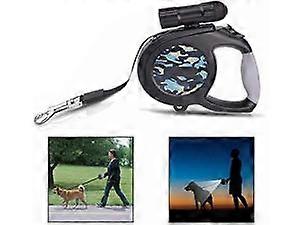 For 8M Retractable Dog Lead with LED Light, Automatic Retractable Lead, Suitable for Dogs Weighing Less Than -  8M Retractable Dog Lead with LED Light