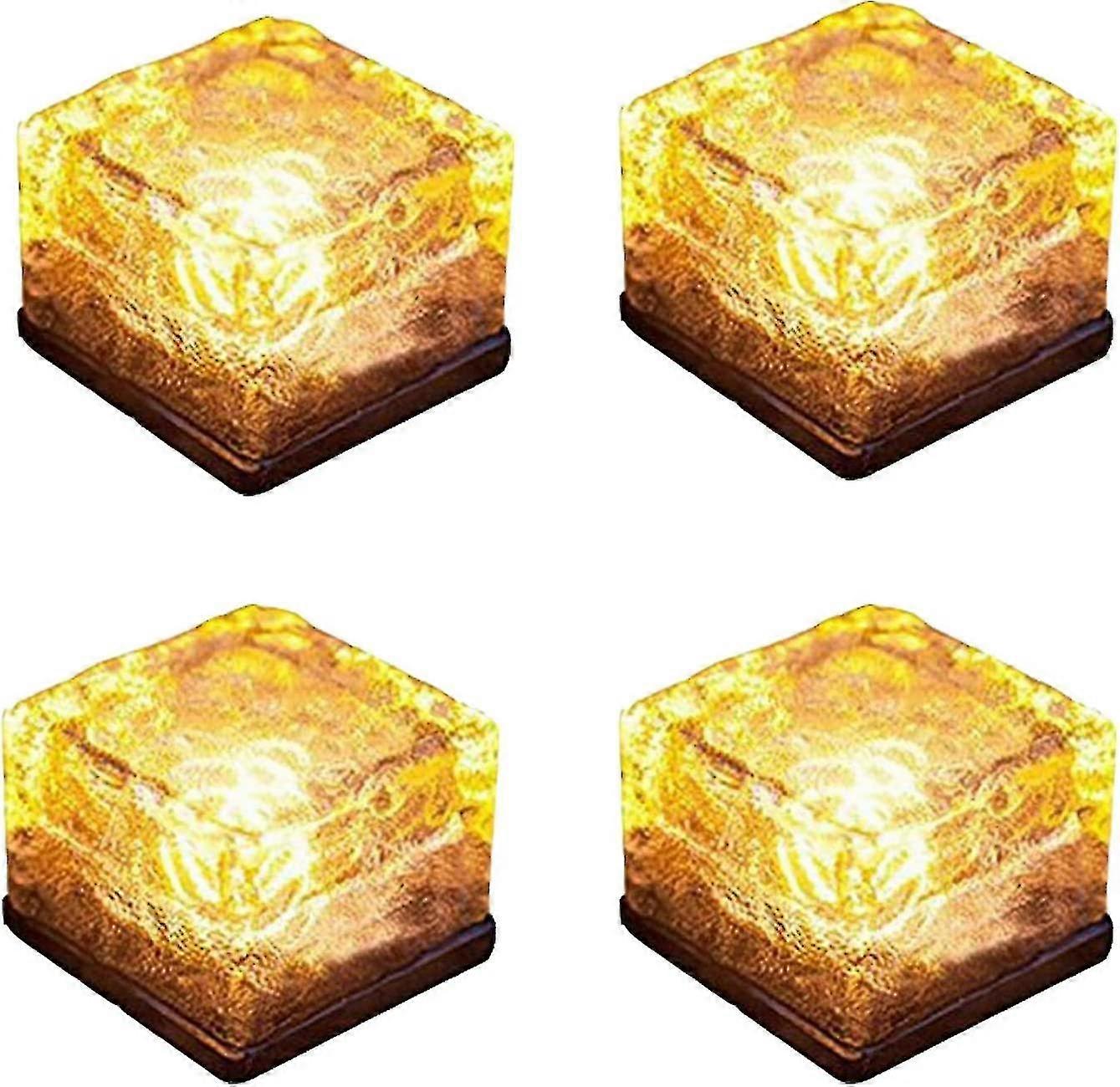 أضواء الجليد الشمسية أدى الطوب الشمسي ضوء المناظر الطبيعية ضوء الطوب الكريستال ليغ