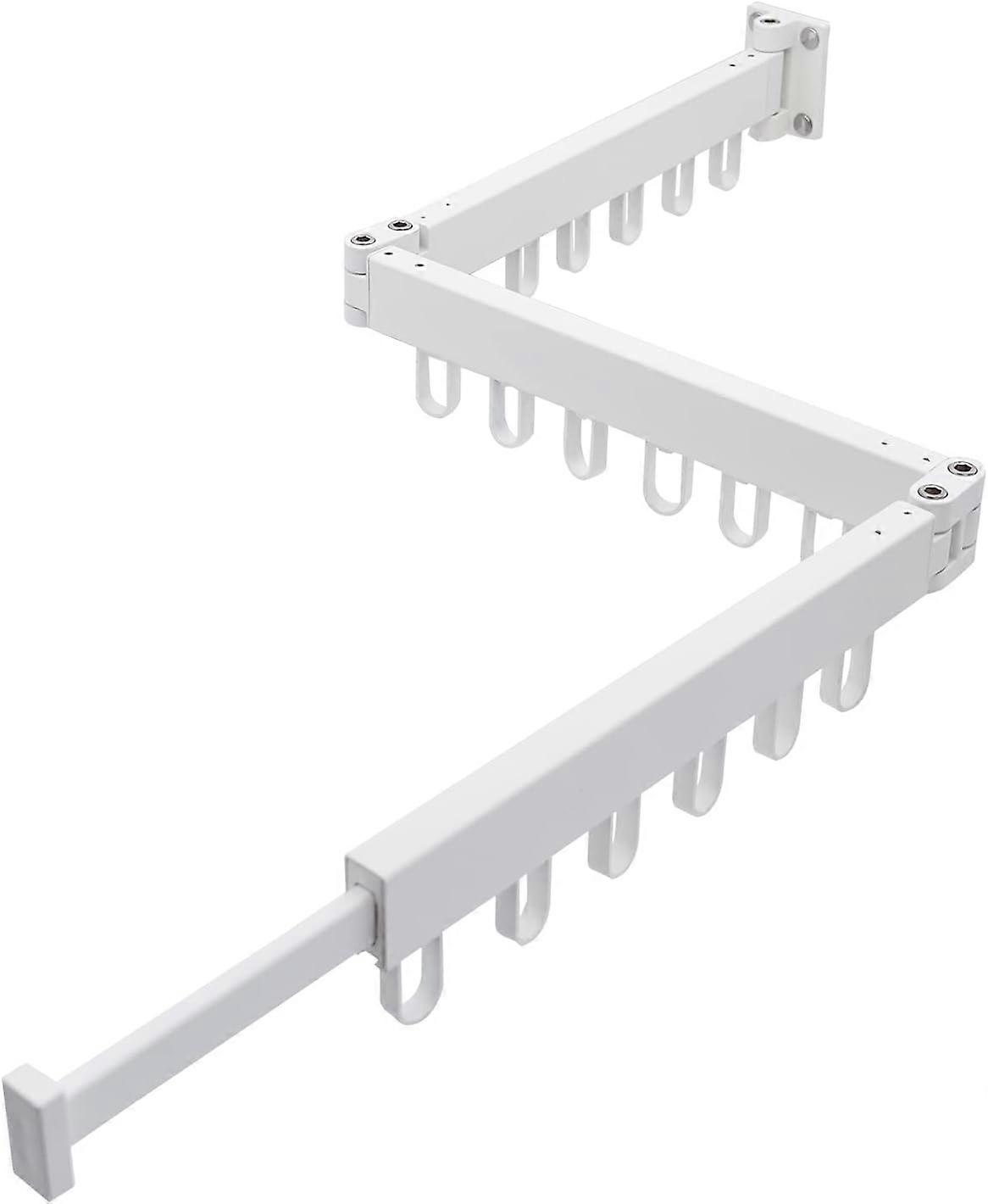 White folding drying rack