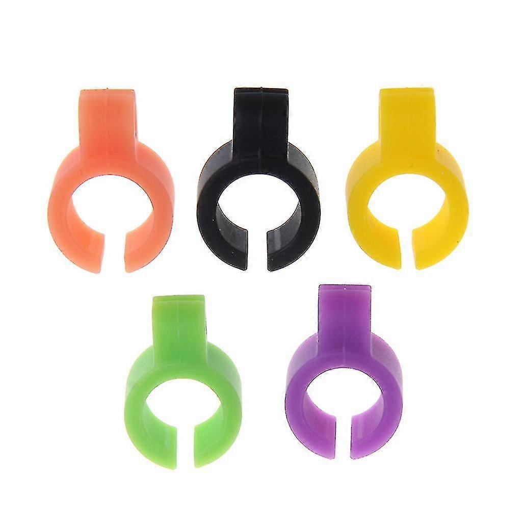 5 stuks / set siliconen sigarettenhouder ring handsfree sigaret vinger ring houder