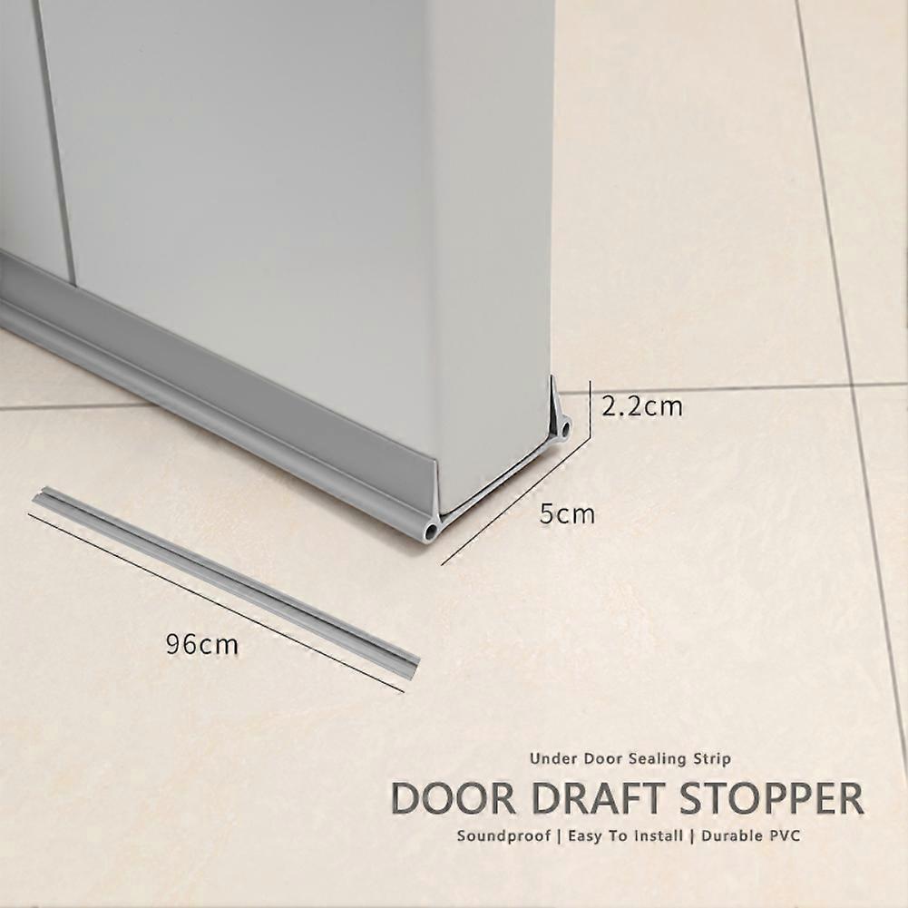 Door Draft Stopper Weather Stripping Door Sweep Adjustable Under Draft Blocker Insulator Home Dorm Bedroom Prevent Proof Noise
