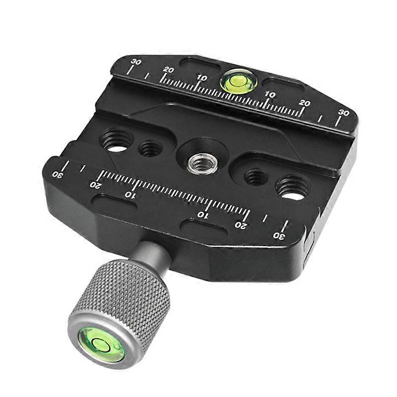 QR-70N 70mm Quick Release Clamp with 1/4 & 3/8 Thread & Bubble Levels Arca-style