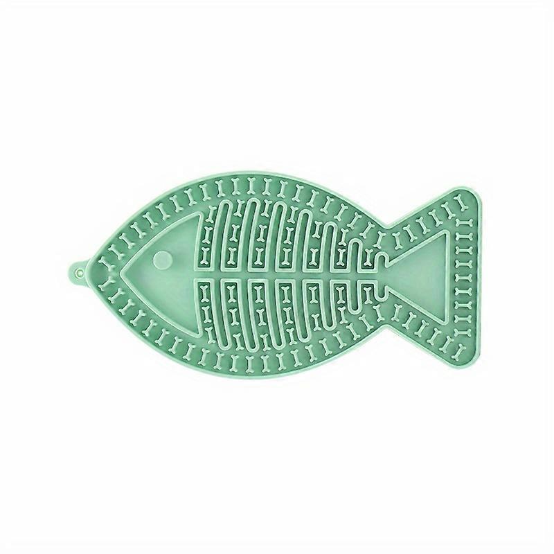 Fish-Shaped Dog Lick Mat - Engaging Slow Feeder for Mindful Eating - BPA-Free Silicone Pet Toy with Secure Suction Cups - Durable, Easy-Clean Design f