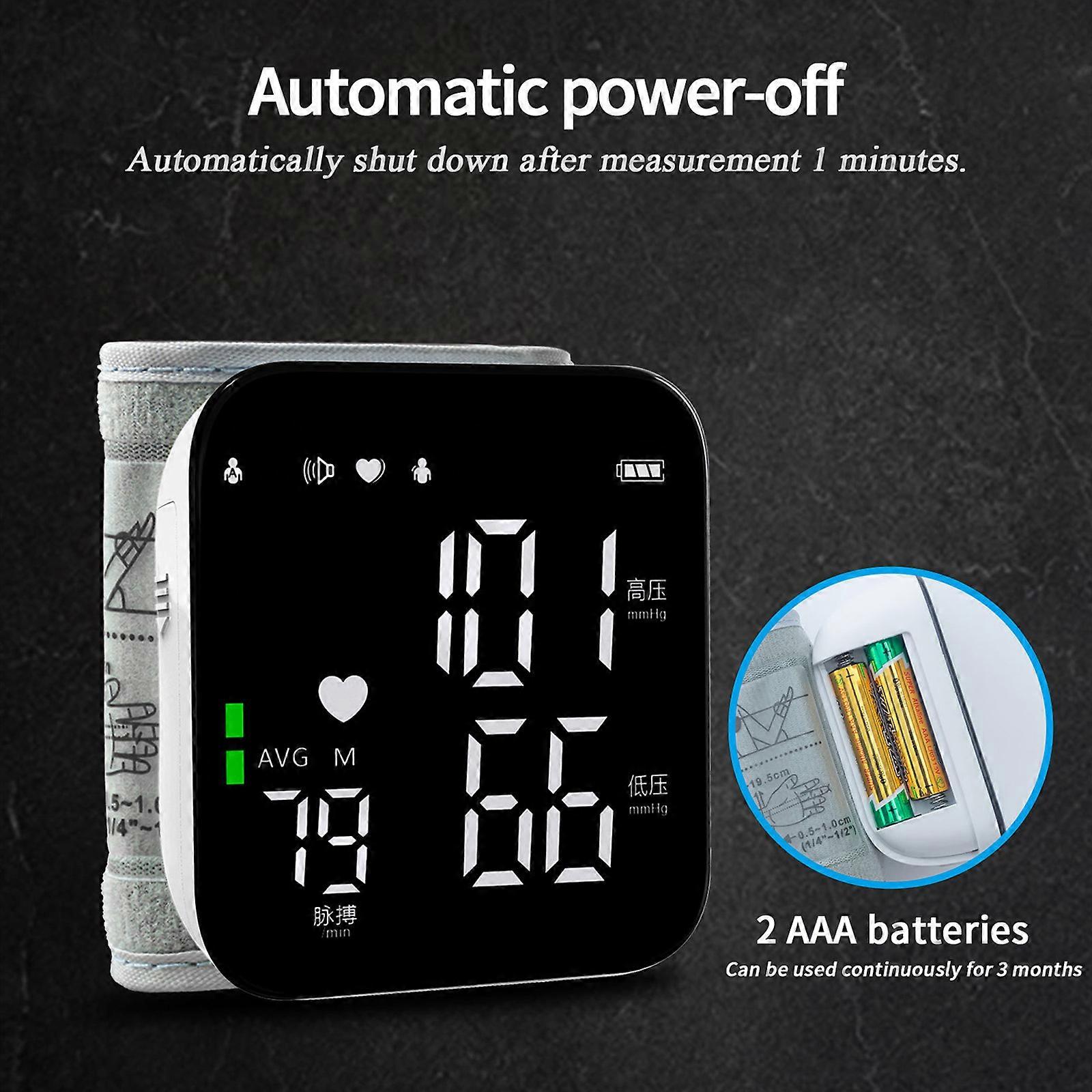 Lcd Rechargeable Pulse Rate Monitoring Meter Blood Pressure Monitor For Home Use