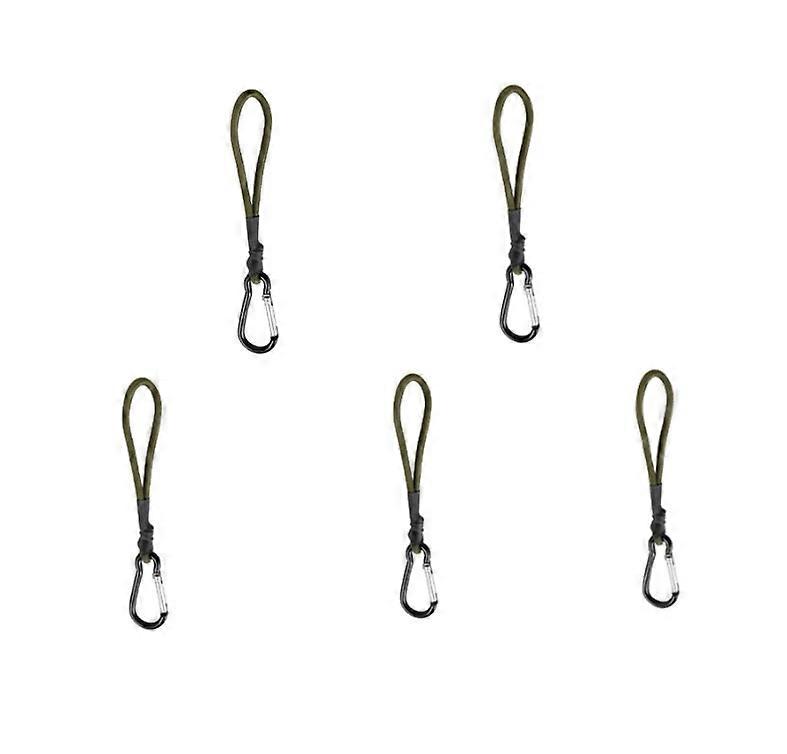 30cm - Set of 5 secure and standardized bungee cord tensioners with eyebolt loop