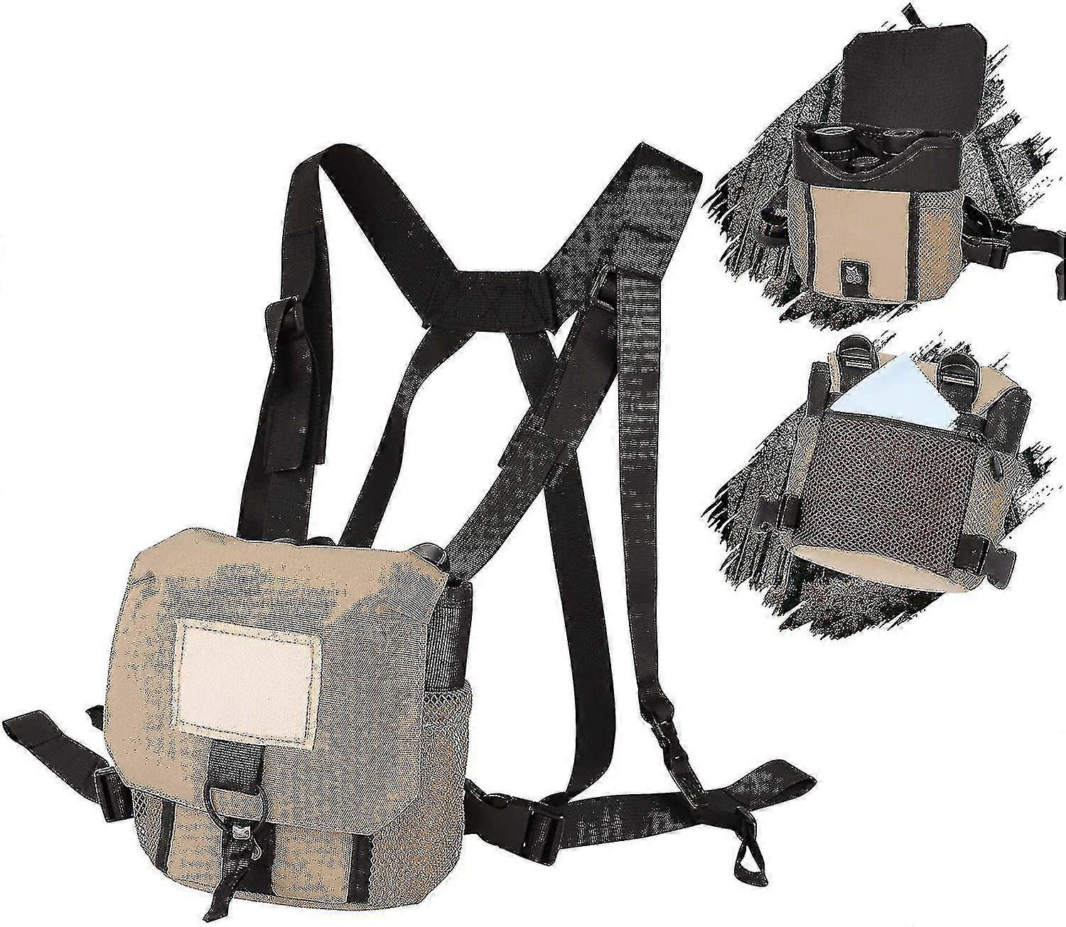 Binocular Bag Case with Harness - Chest Pack Bag for Binoculars