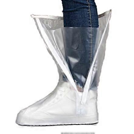 Waterproof Dust proof Shoe Covers High Boots With Zipper Reusable